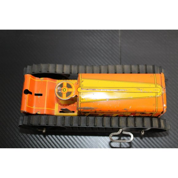 Antique Marx Tin Toy Rubber Track Wind-Up Working - Picture 5 of 6